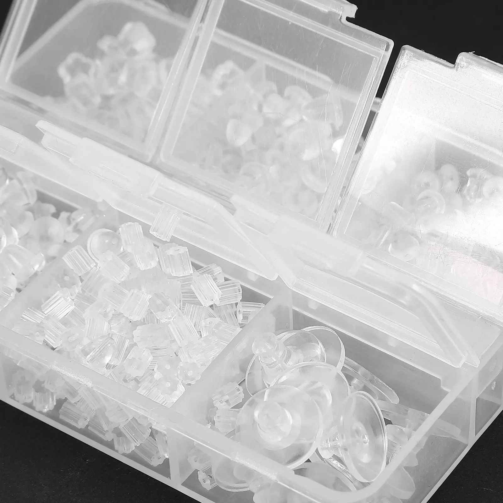 Lightweight Silicone Earring Backs for Pierced Ears Smooth Edges Secure Fit Earring Backings for Heavy Studs and Sensitive Ears