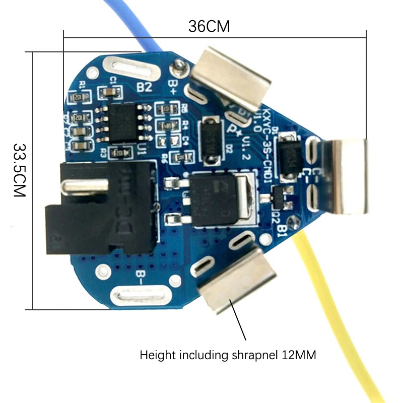 3S 10.8V 12.6V 40A BMS 18650 Lithium Battery Board BMS for Screwdriver Shura Shurika Battery 3S 12V Battery Replace Use