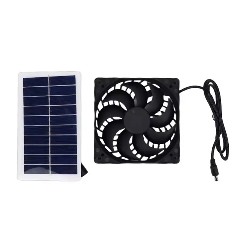 [NEW!A65Z】 For Efficient Heat Dissipation 2W 5V Solar Exhaust Fan Powered By Solar Panel For Chicken Coop And Greenhouse
