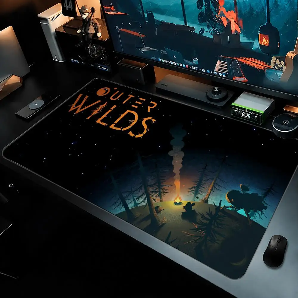 Anime O-Outer W-Wilds Game Mouse Pad Large Mouse Pad For Computer Laptop Keyboard Gaming Desk Mat Gamer Office Accessories