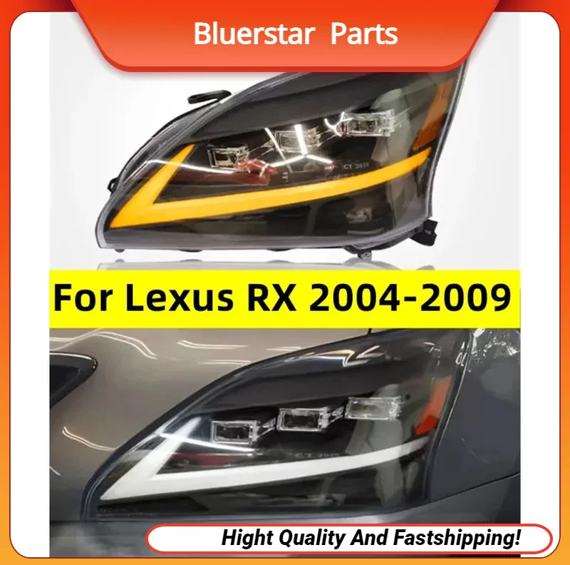 

Full LED Headlight for Lexus RX 2004-2009 LED Headlights Assembly Upgrade Projector Lens DRL Signal Lamp