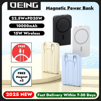 10000mAh Magnetic Wireless Power Bank 22.5W Fast Charger For Magsafe Powerbank External Battery For iPhone Xiaomi Huawei Samsung