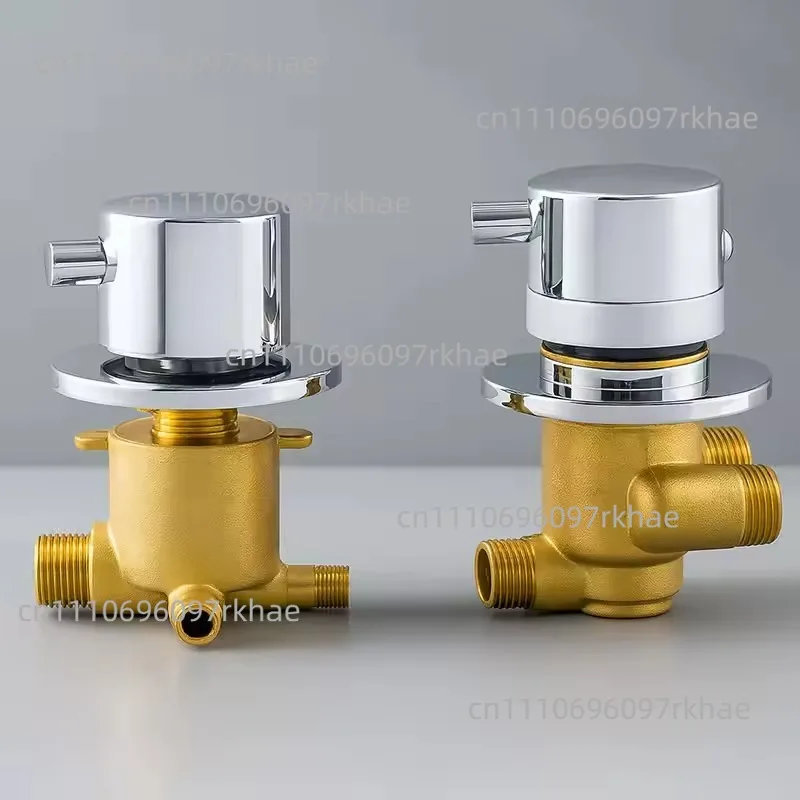 All-copper Concealed Thermostatic Valve Bath Screen Switch Shower Room Faucet Room Bathtub Solar Special Mixing Valve