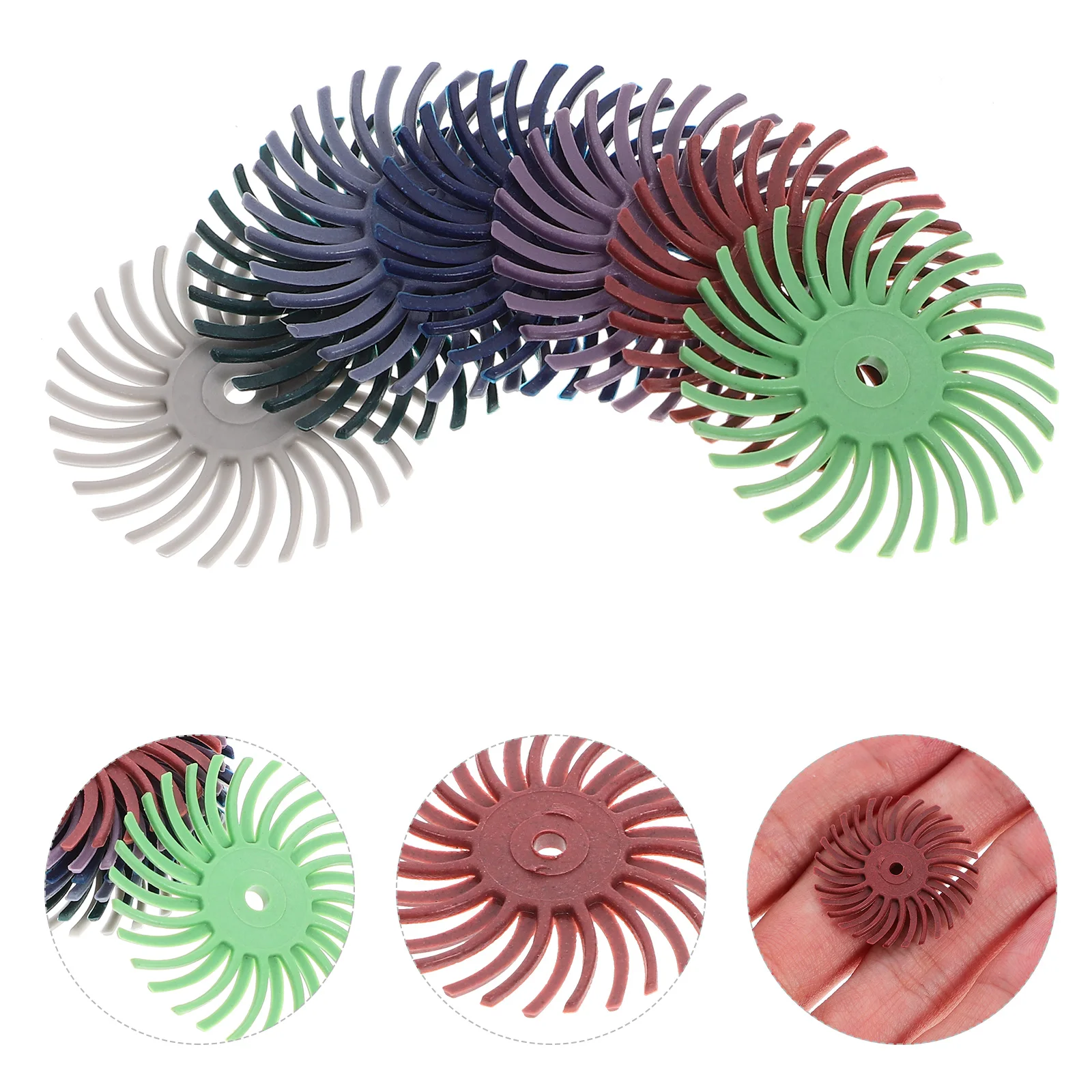 

4 s Polishing Disc Set 1 Inch Bristle Discs Angle Grinder Abrasive Brush Wheel S Discs 235mm 30mm Connecting Rod Various