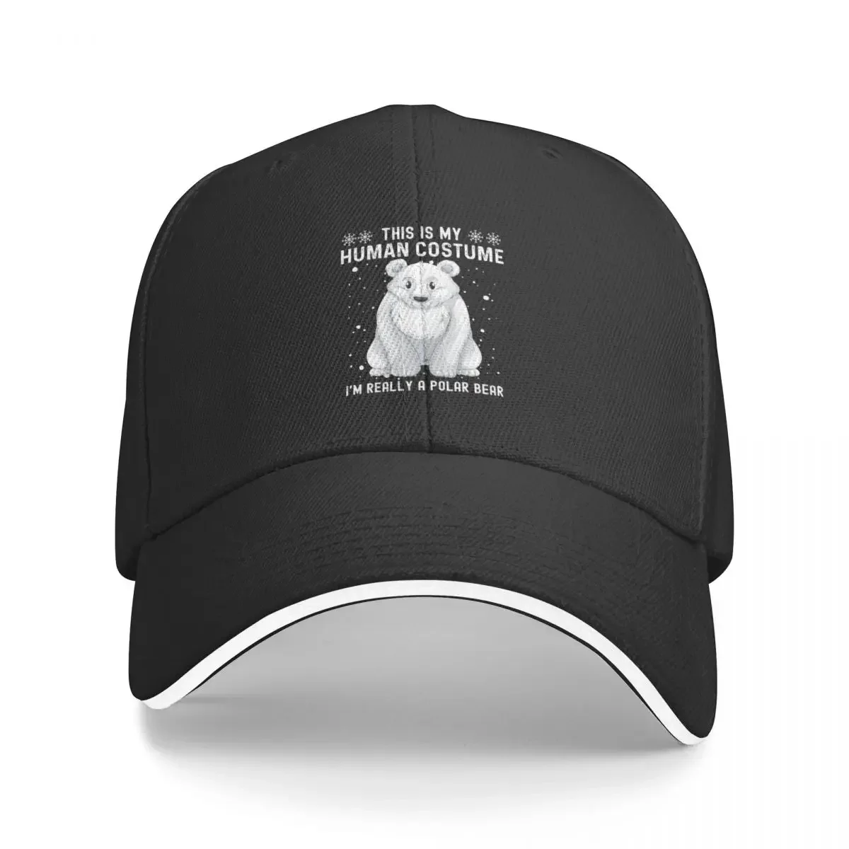 

This is my human costume i'm really a polar bear Baseball Cap designer cap summer hat Men Caps Women's