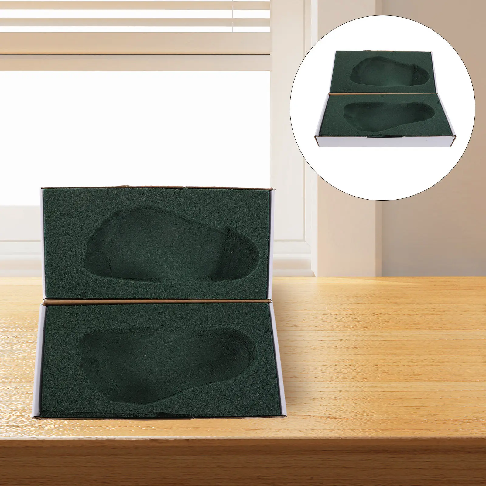 

High Precision Foot Mold Box Compact Foam Footprint Impression Kit for DIY Insoles Sports Foot Health Casting Mold for Shape