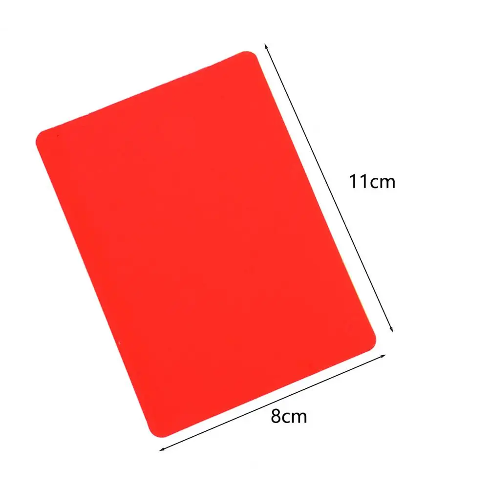 

Referee Card Rectangle Anti-break PVC Sports Football Referee Red And Yellow Cards Football Referee Card Alert