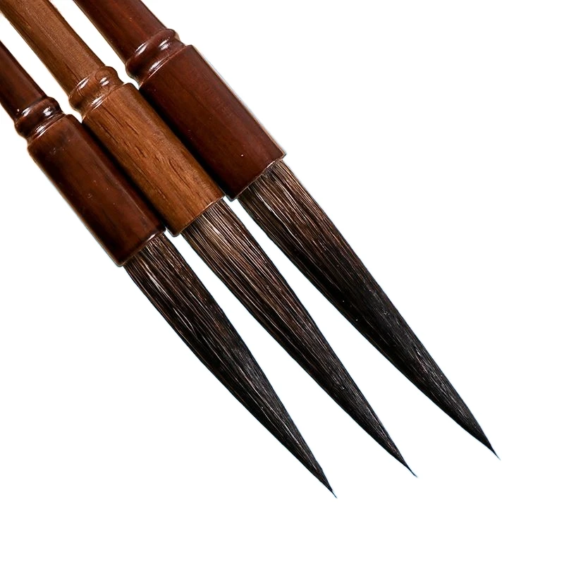 

Bear Hair Brush Chinese Calligraphy Set Long Hair Brush Pen Drawing Brush Regular Script Running Cursive Script Writing Supplies