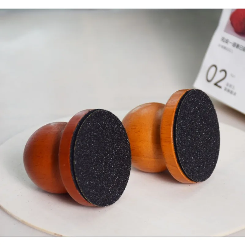 Wooden Pet Nail Scratch Board Portable Round Pet Nail File Pad Durable Nail Grooming Grinding Tool for Cats Dogs