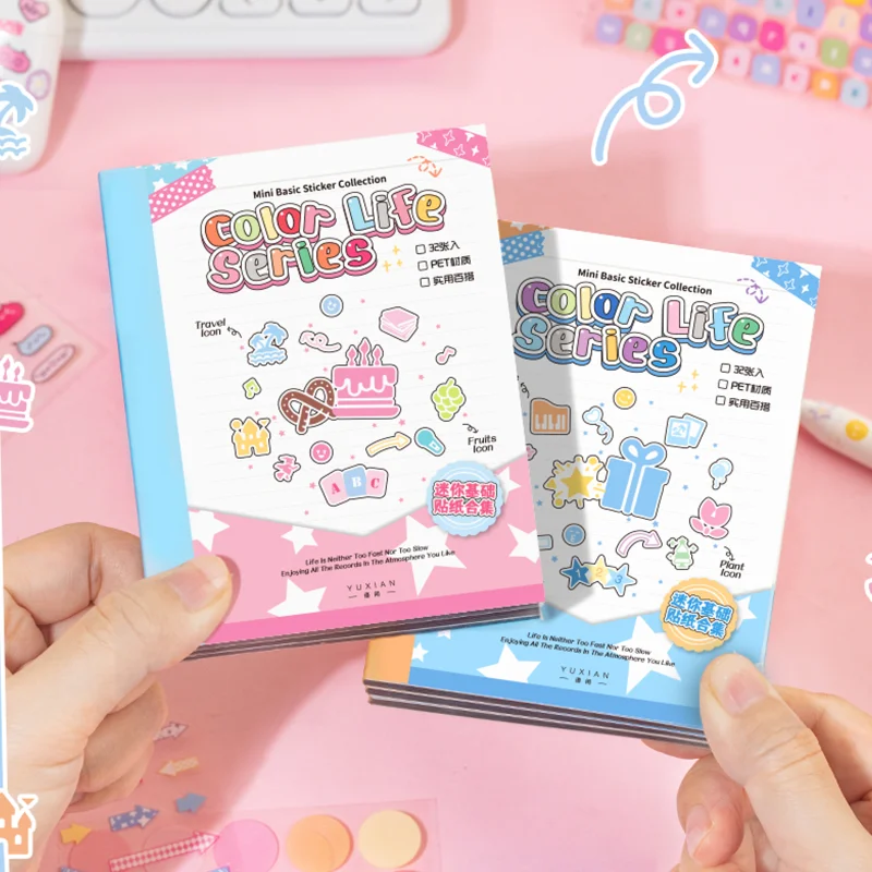 Mr Paper, kawaii Mini Deco Sticker Boek scrapbooking stickers stickers esthetische goedkope briefpapier levert journaling briefpapier