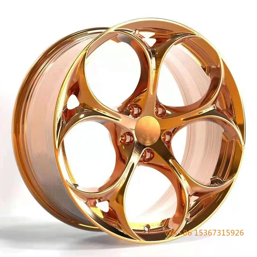 

Customized Brushed Rose Gold Forged Wheels R18-R22 5x110 Alloy Car Rims