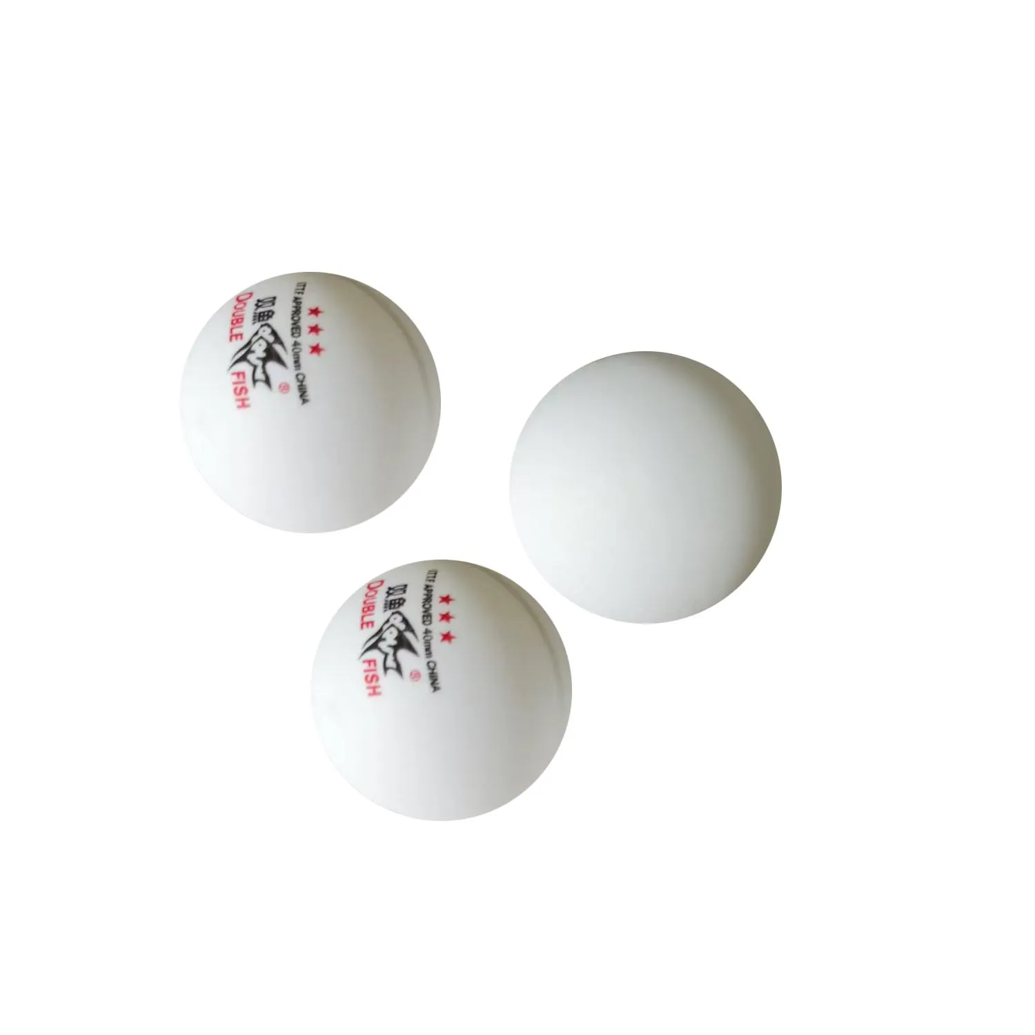 Double Fish 3-star 3star 3 srar 40mm white Table Tennis Balls for Ping Pong