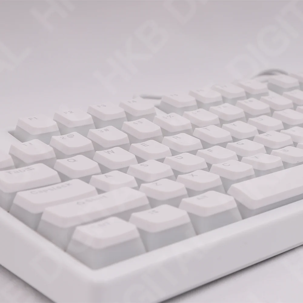 

Mechanical Keyboard Keycaps Pudding White Color PBT Transparent Backlight OEM Profile 108 Keys Anne Pro 2 GK61 SK61 PC Gamer