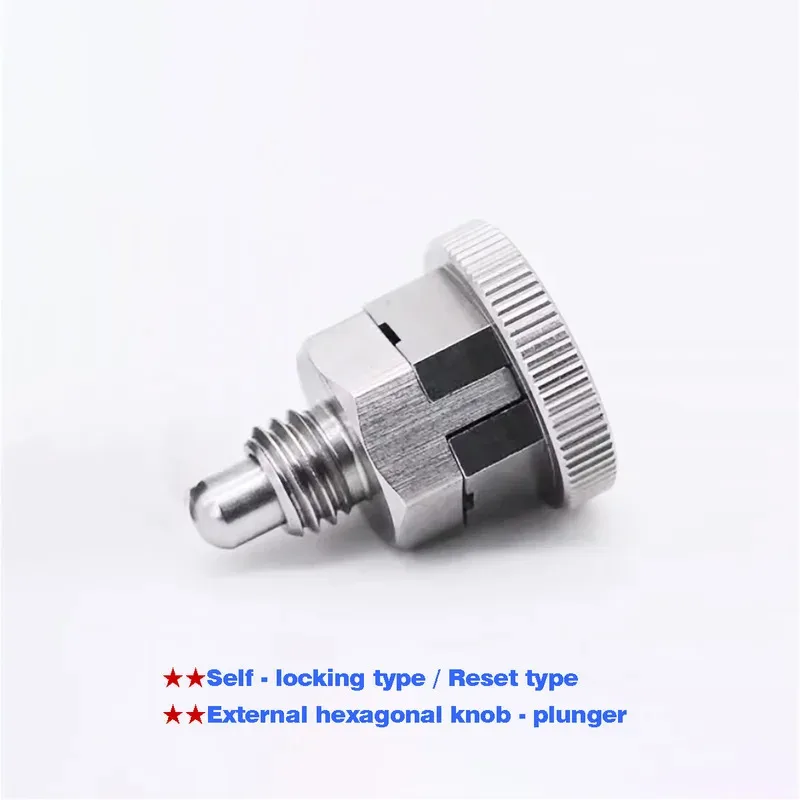 

Stainless Steel 304 Indexing Pin Full Knob Plunger Positioning Spring Pin M6 M8 M10