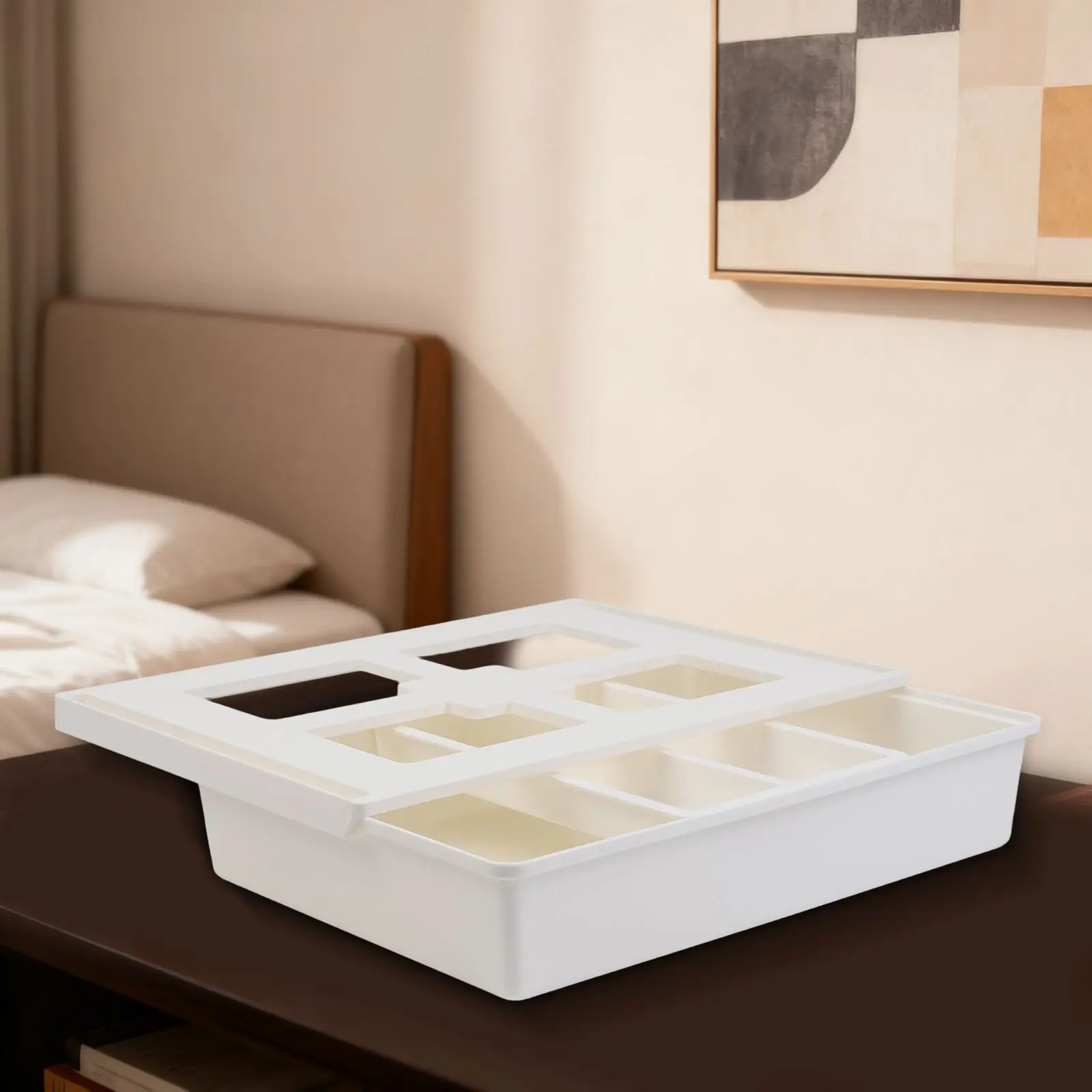 25*19*7cm Invisible Storage Box Invisible Storage Compartment Box Invisible Drawer Easy Installation Robust ABS Material