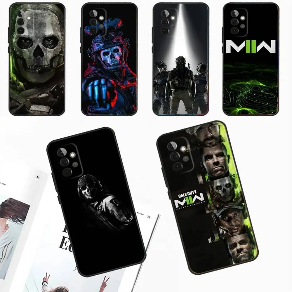 

C-Call-Of-Duty Game Phone Case For Samsung Galaxy A13,A21s,A22,A31,A32,A52,A53,A71,A80,A91 Soft Black Phone Cover