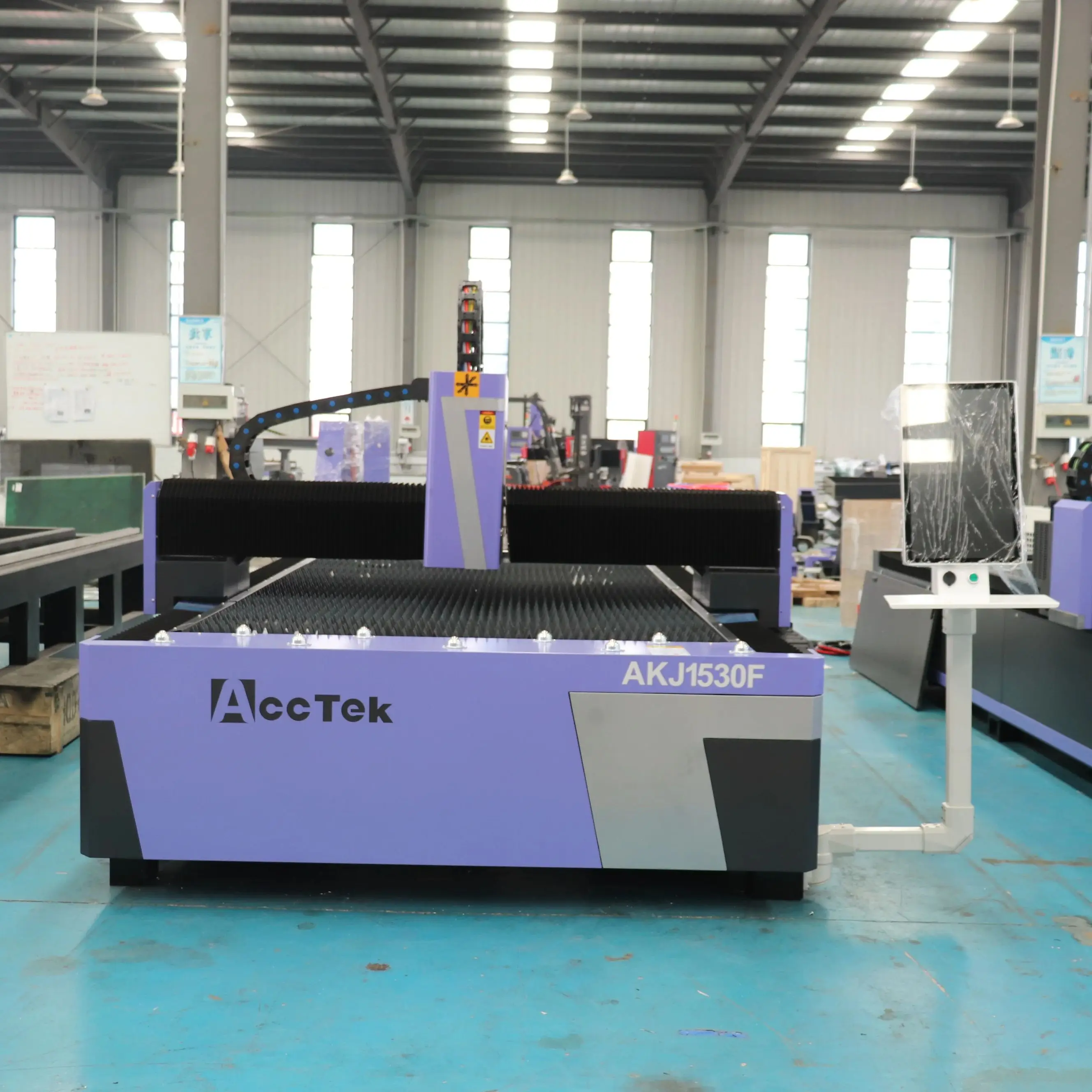 Mesin Pemotong Laser Serat CNC Kuningan Aluminium Baja Tahan Karat 1500W 2000W 3000W Max Raycus Au3tech