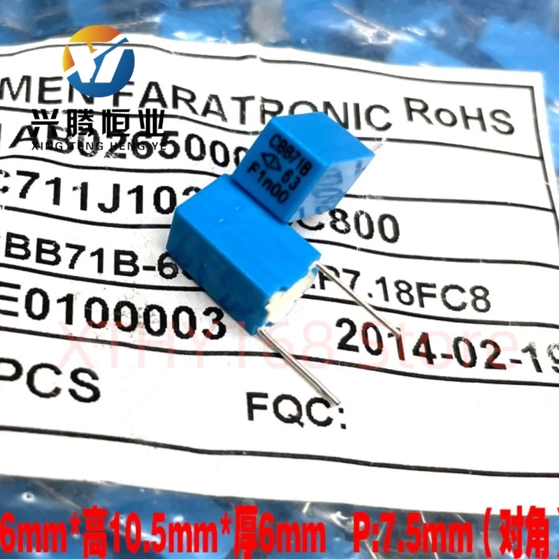 

Farad 102 1000pf 1nf 63v 100v Class F 1% High-Precision Audio Film Capacitor