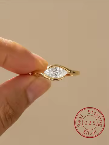 925 Sterling Silver Gorgeous Fashionable V-shaped Zircon Ring For Women Engagement Wedding Luxury High Quality Fine Jewelry