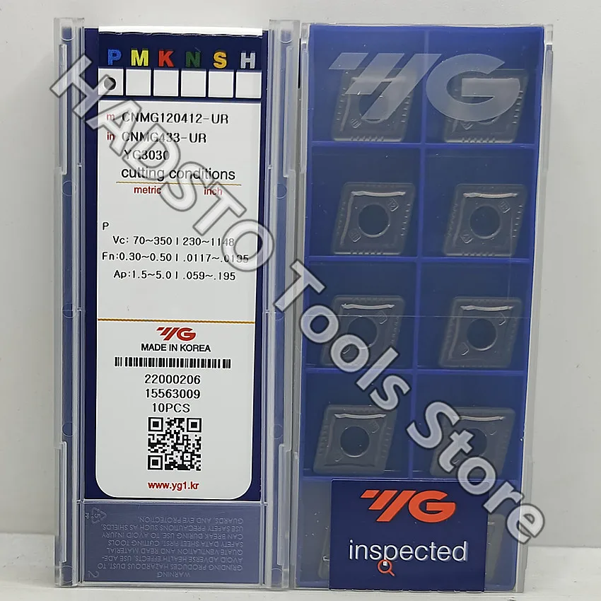 CNMG120412-UR YG3030/CNMG120408-UR YG3030 CNMG120408 CNMG120412 CNMG432 CNMG433 Original YG CNC carbide inserts Turning inserts