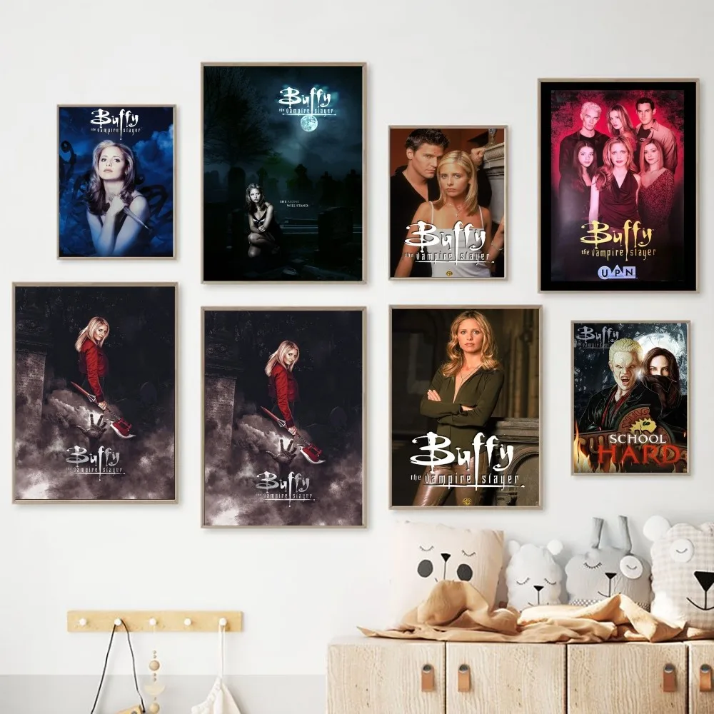 Buffy the vampire slayer Poster Kraft Club Bar Paper Vintage Poster Wall Art Painting Bedroom Study Stickers