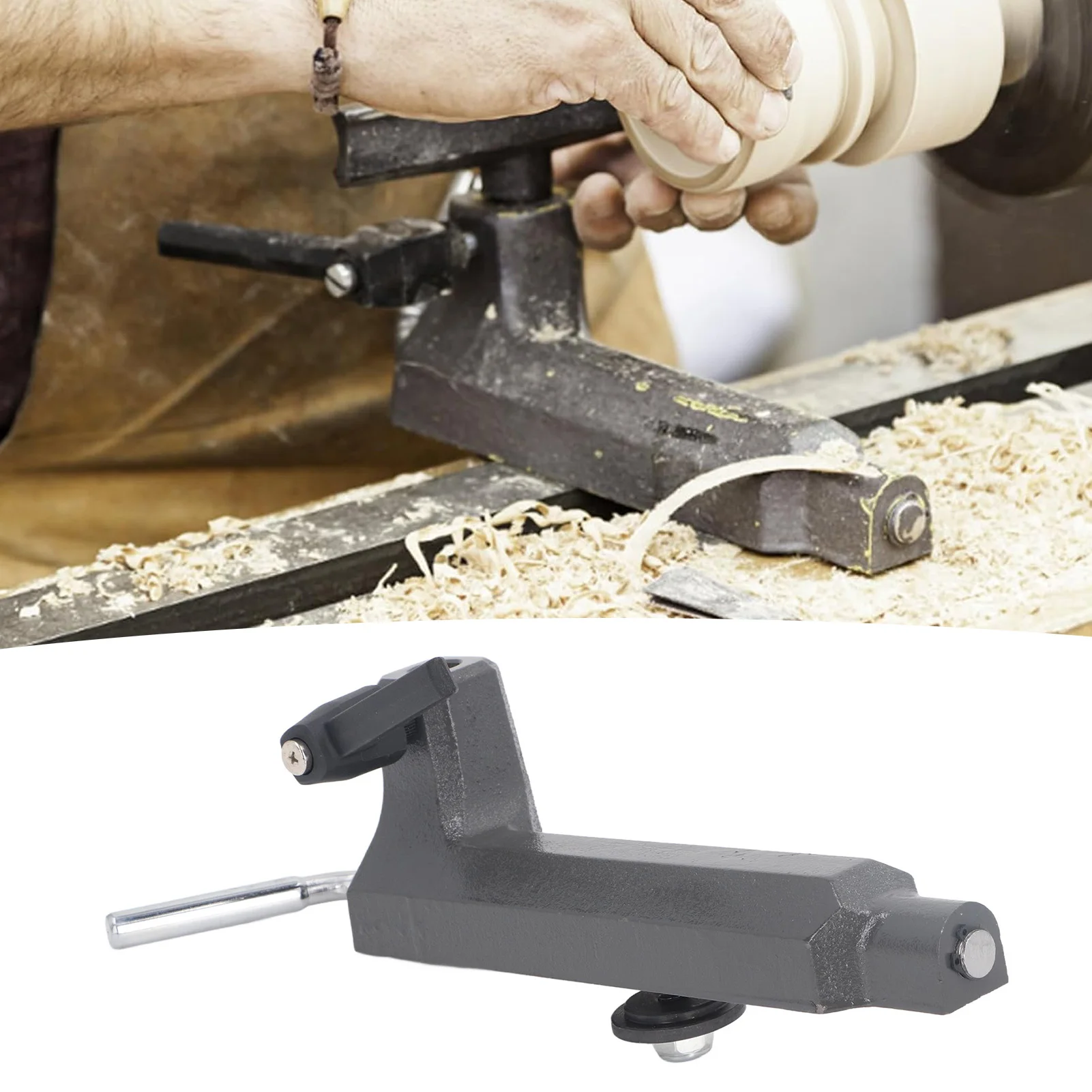 

Основание держателя токарного станка Чугунная основа для токарного инструмента по дереву для небольшого токарного станка 5/8 дюйма Основание держателя токарного станка