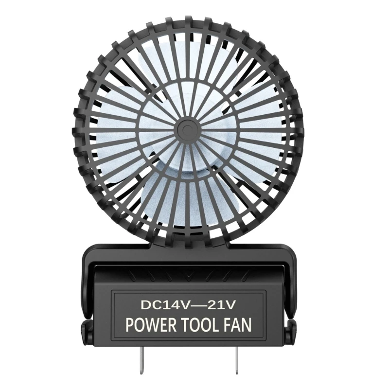 Lightweight Fan for 21 Battery Adapter Field Work Desktop Construction Site Camping and Outdoor Use Fan