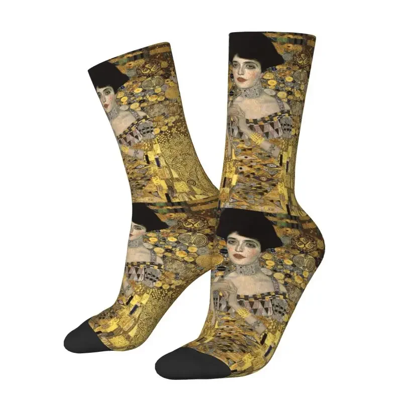 Cute Mens Gustav Klimt Art Dress Socks Unisex Comfortable Breathable Warm 3D Print Crazy Crew Socks