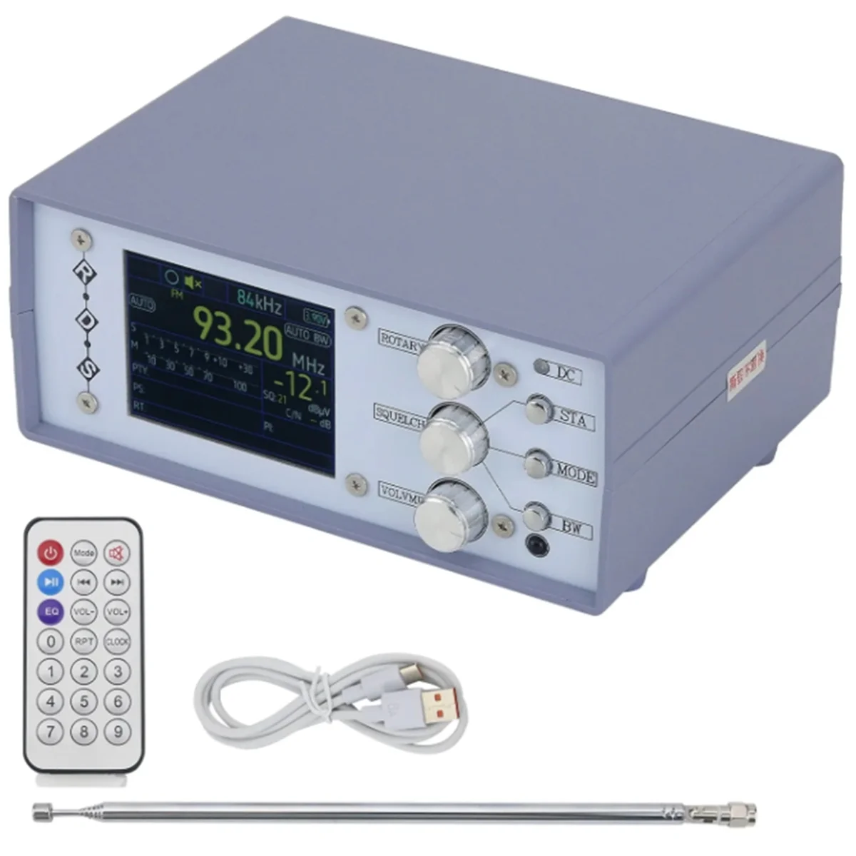 Novo rádio de mesa azul TEF6686-Desk para DSP RDS AM FM SW Rádio de banda completa com um alto-falante