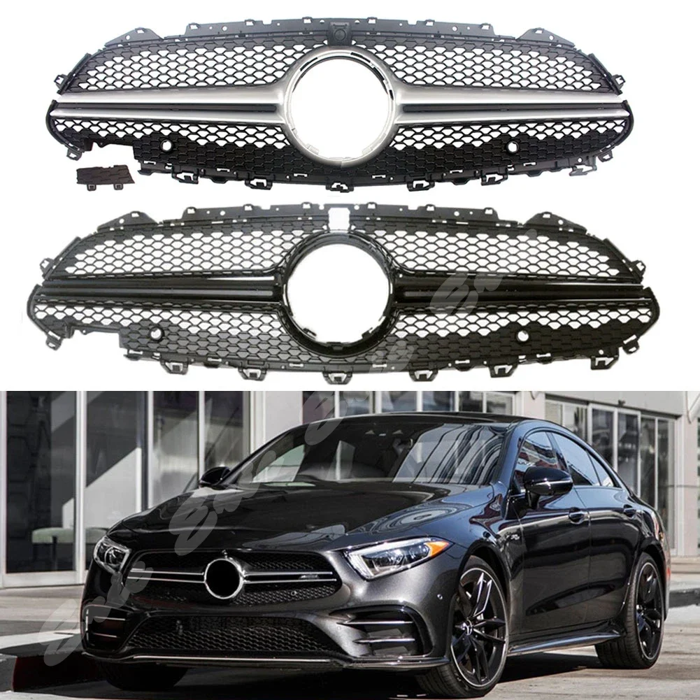 Car Front Racing Billet Bumper Grille Upper Facelift Gril Fit For Mercedes Benz C257 W257 CLS Class 2019 2020