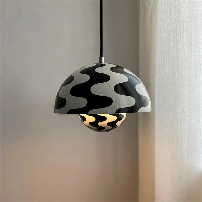 

Danish Flowerpot Pendant Lamps Original Edition Zebra Stripes Hanglamp Loft Kitchen Restaurant Bar Living Bedroom Denmark Lights