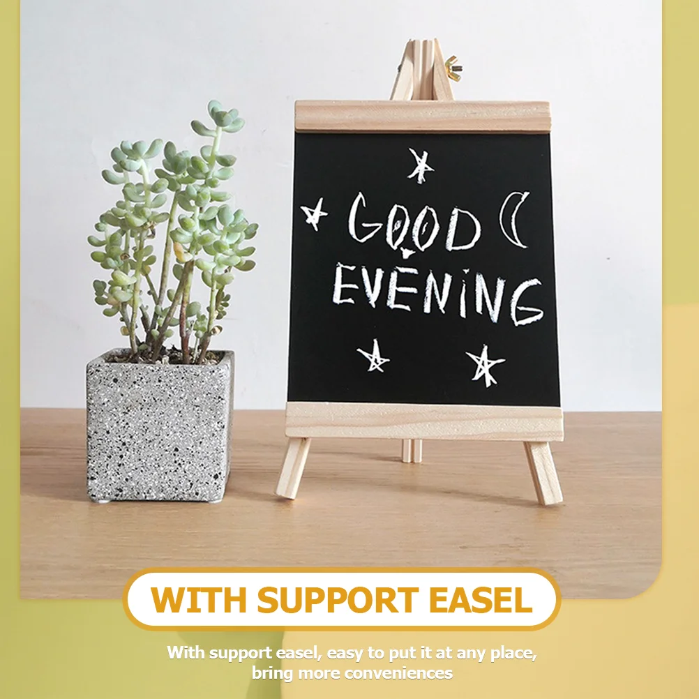 Blackboard Food Labels for Party Buffet Mini Signs Tabletop Wooden Chalkboard Menu Kitchen Child