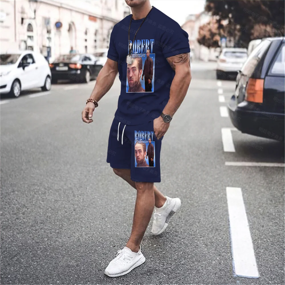 

Funny Robert Pattinson Standing Meme T-Shirt Short Sleeve Men's Shirt Top Rob T-Shirt Fashion Shorts Item