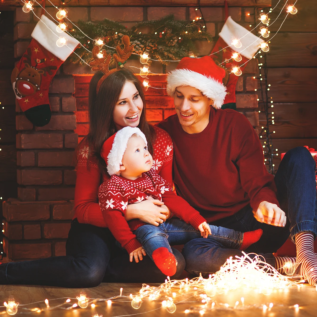 

Snowman String Lights Christmas Decor Operated Plastic LED Night Lamp Warm Lighting Outdoor Indoor Use Festival
