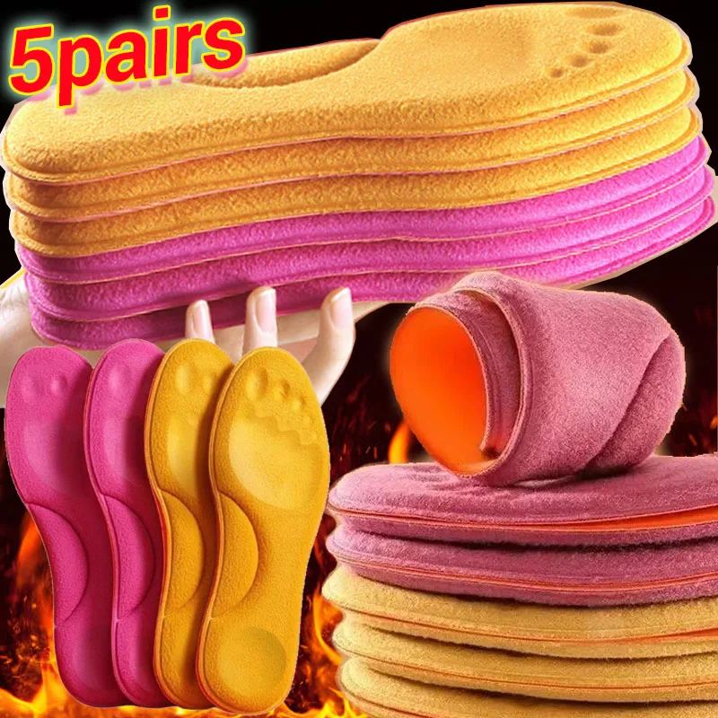 الشتاء الفراء الذاتي التدفئة النعال 1/10 قطعة لينة الحرارية رشاقته نعل رغوة الذاكرة منصات الأحذية أحذية رياضية دافئة إدراج النساء الرجال #1