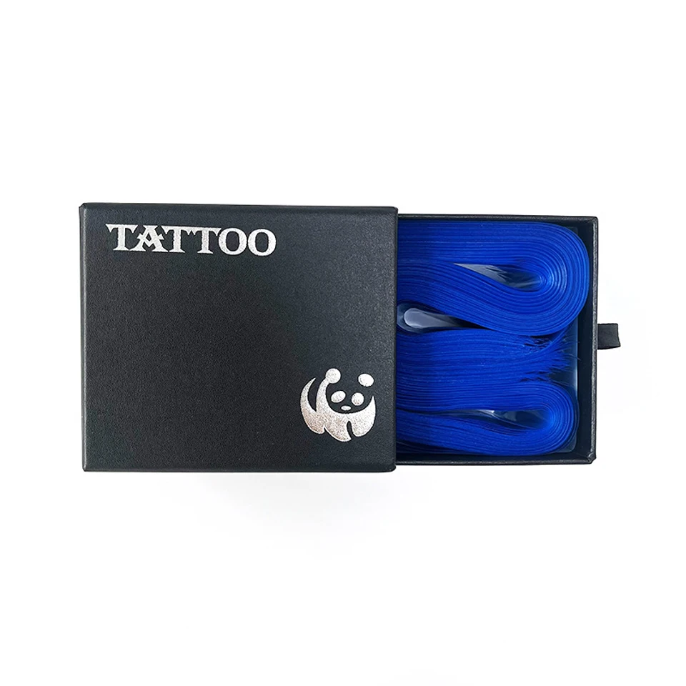 100pcs Disposable Hygiene Tattoo Clip Cord Sleeve Bags 5x80CM Plastic Pink Black Blue Tatu Machine Pen Cord Sleeve Cover Pack