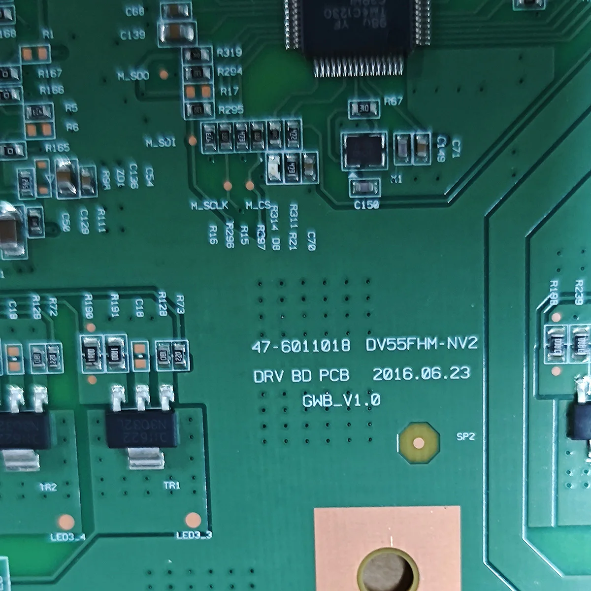Original logic board DV55FHM-NV2 47-601018 DRV BD PCB