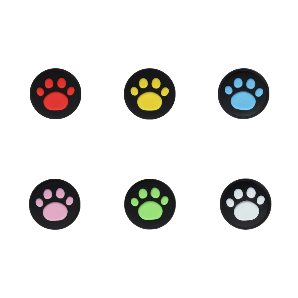 10 قطعة Thumbstick قبضة غطاء تغليف حالة القط مخلب الإبهام القبضات قبعات مطاطية سيليكون عصا التحكم غطاء للتبديل برو XBOX 360 واحد PS5 PS4