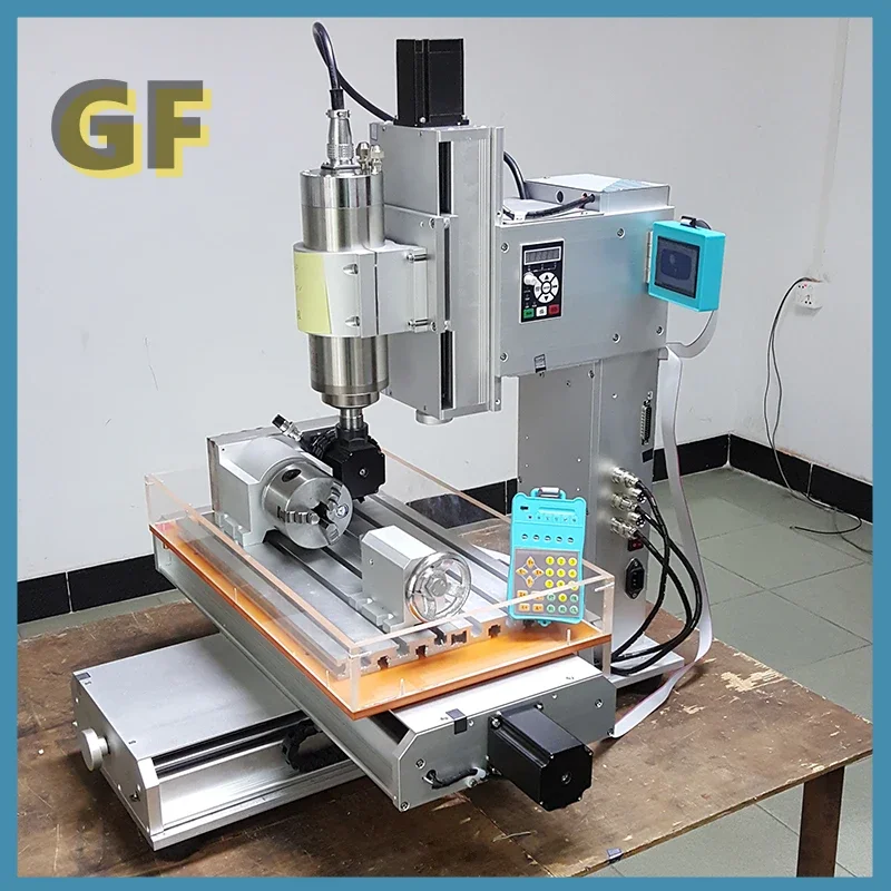 5 Axis 2.2KW 6040 CNC Router Column Aluminum Engraving Milling Machine Vertical Type 3 4 5 Axis 1500w Spindle Motor for Metal