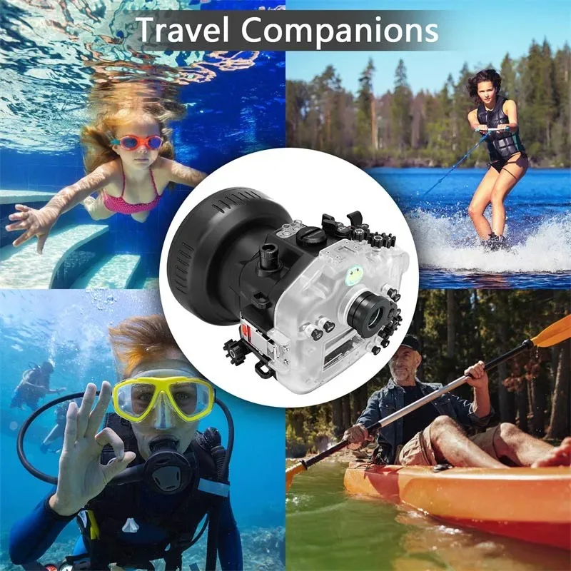 Seafrogs 40Meter Waterproof Camera Case With Standard Port For Sony A7M4 A7IV 28-70mm 24-105mm 16-35mm Underwater Diving Case