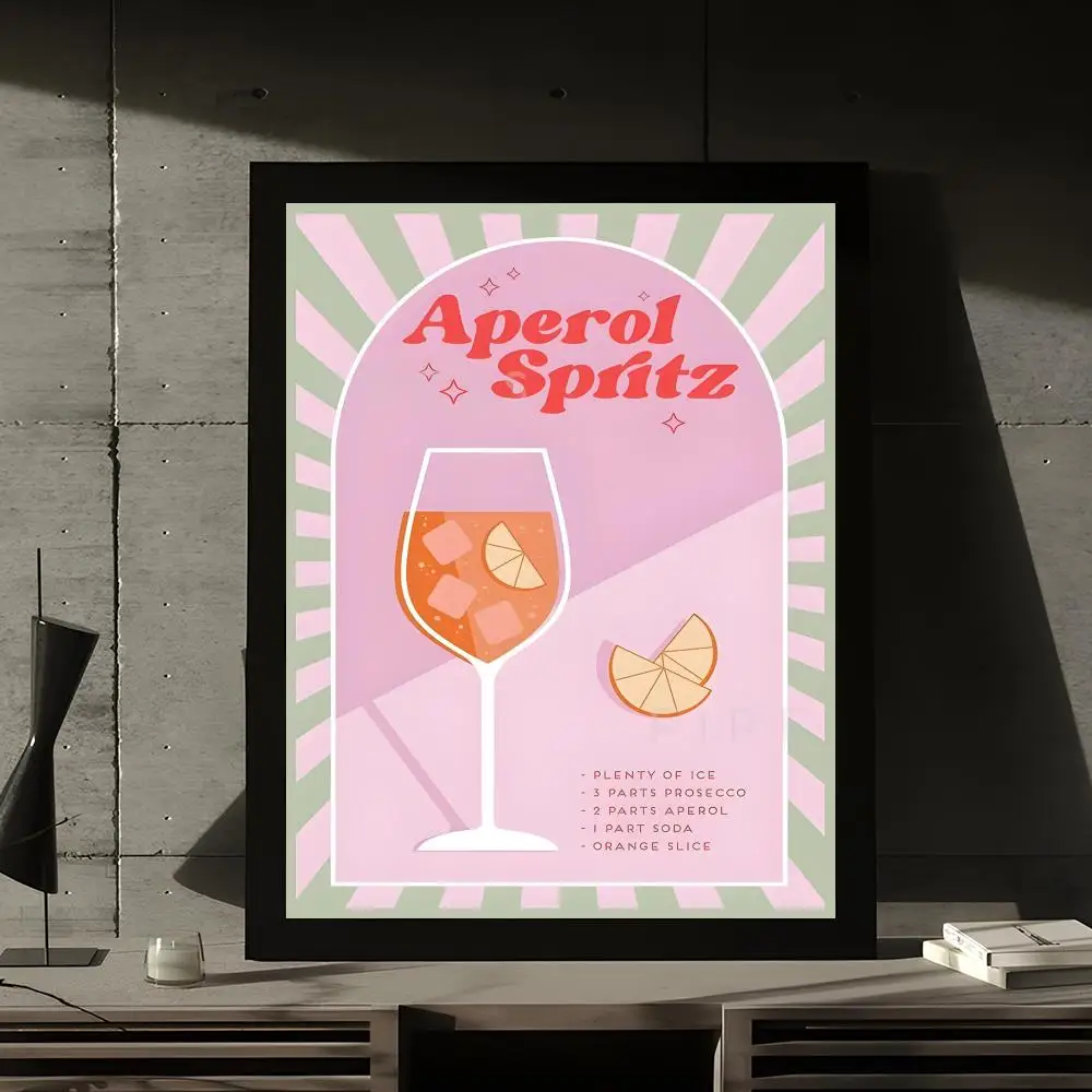 Colorful Cocktail Drink Good Posters Kraft Paper Prints Vintage Home Room Cafe Bar Art Wall Decor Aesthetic Painting Picture