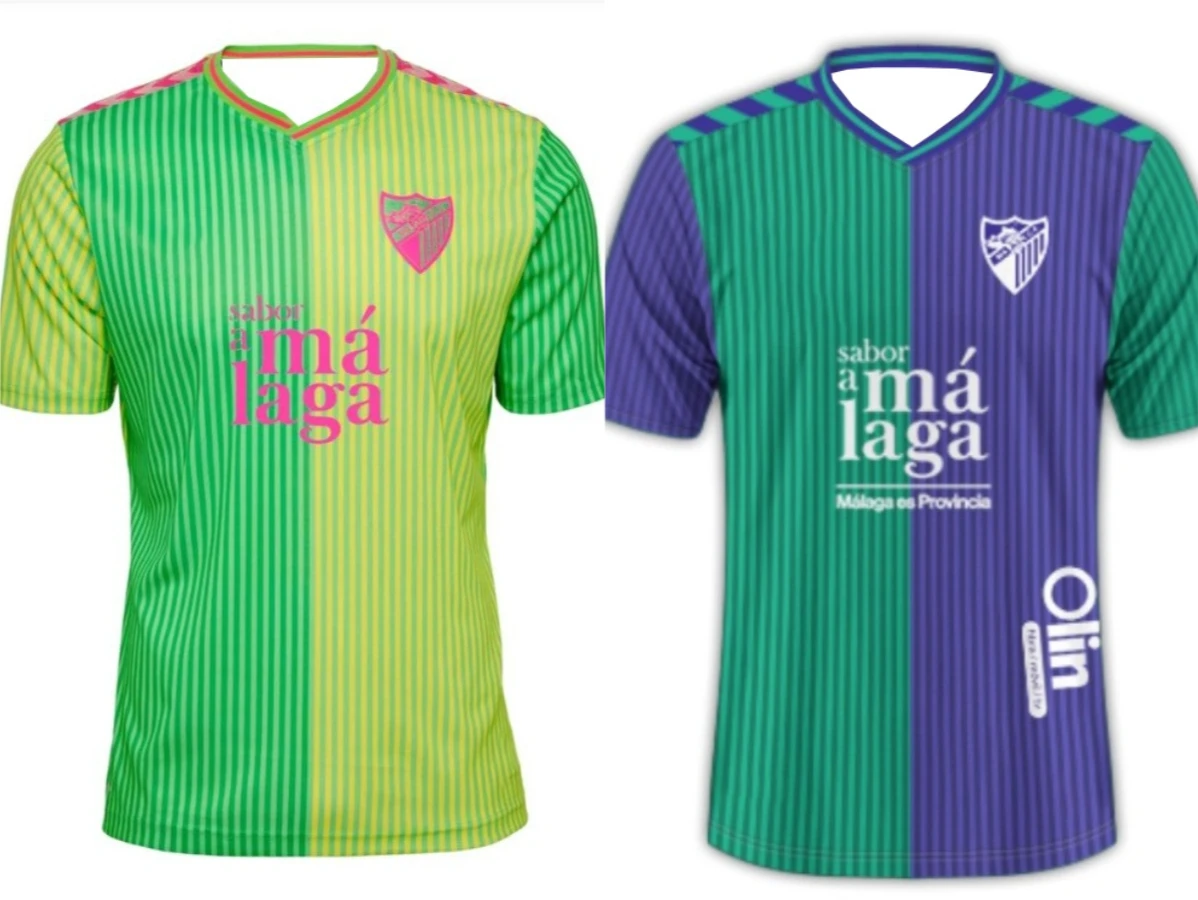 

Malaga FC Striped Football Jersey 2025 Summer T-shirt 3D Printed Sportswear Quick-drying and Quick-descent Motorcycle T-shirt