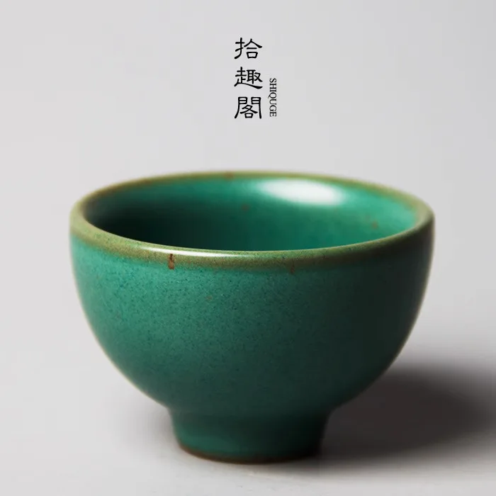 

Ceramic Tea Cup Jingdezhen Coarse Set Handmade Small Japanese Antique Kung Fu Single