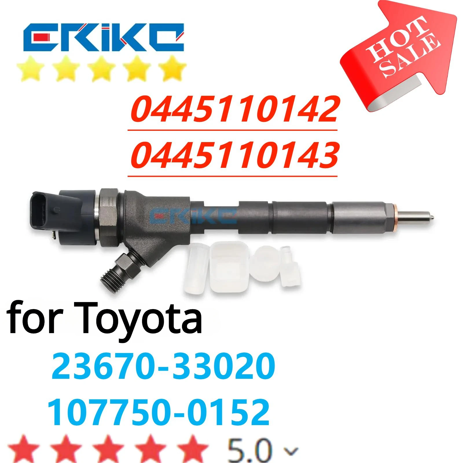 0445110143 0445110142 Common Rail Injector 0 445 110 142 Diesel Sprayer 0 445 110 143 for Bosch Toyota 23670-33020 107750-0152