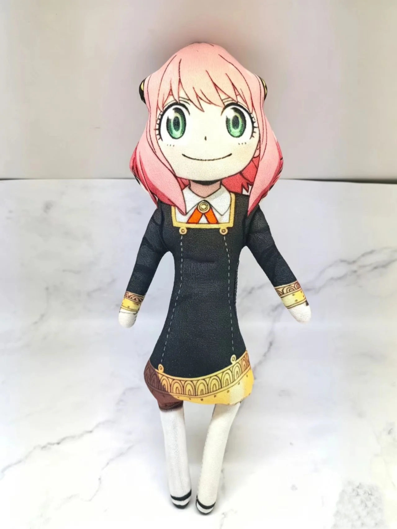 Spy Family Plush Doll Anya Loid Yor Forger Funny Pose Soft Stuffed Toys With Wire Skeleton Ugly Cute Toy Cosplay Prop Decor Gift view 2