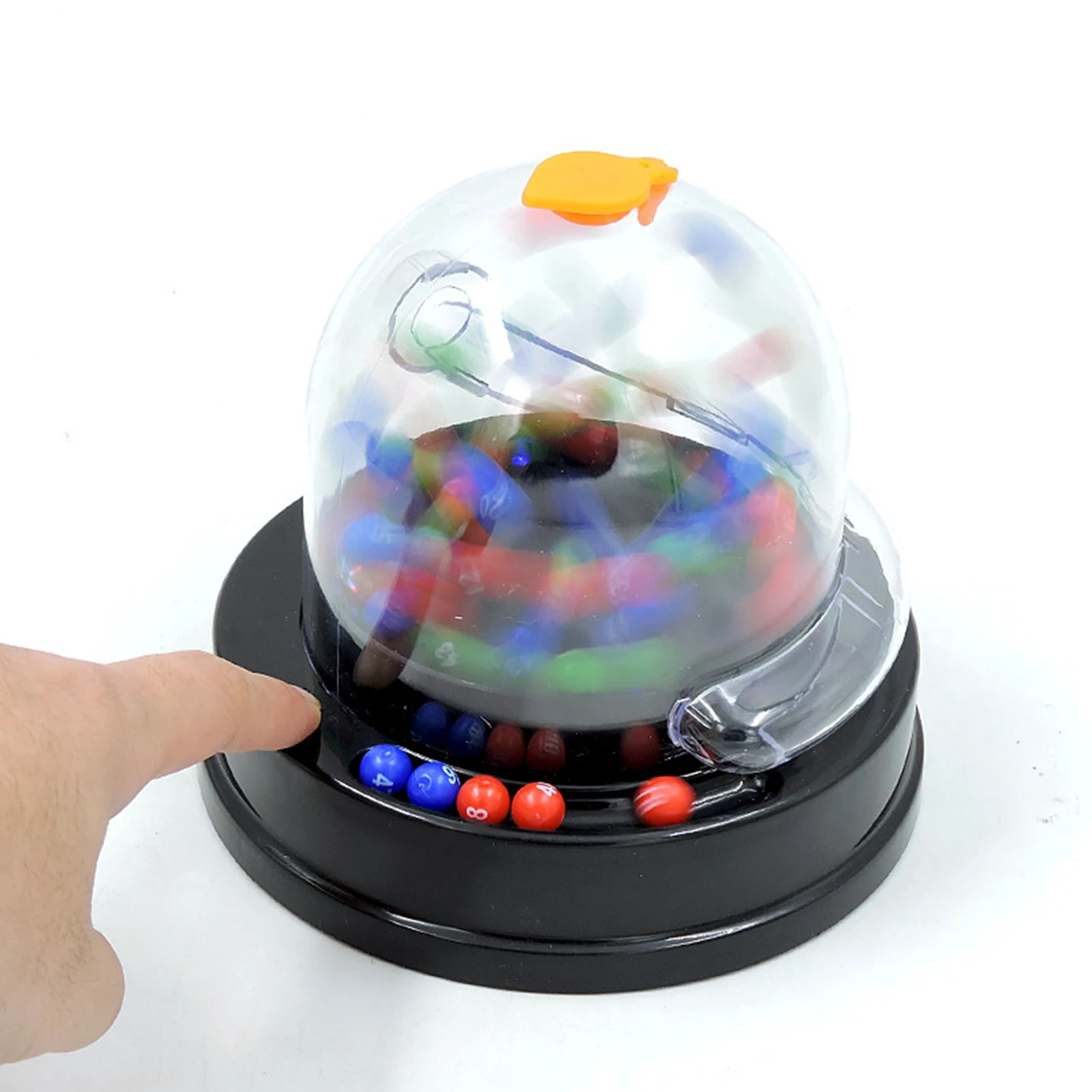 Electric Fortunate Number Picker Raffle Balls Machine Mini Lottery Machine Bingo  Game Machine for Nightclub Carnivals Cafe KTV