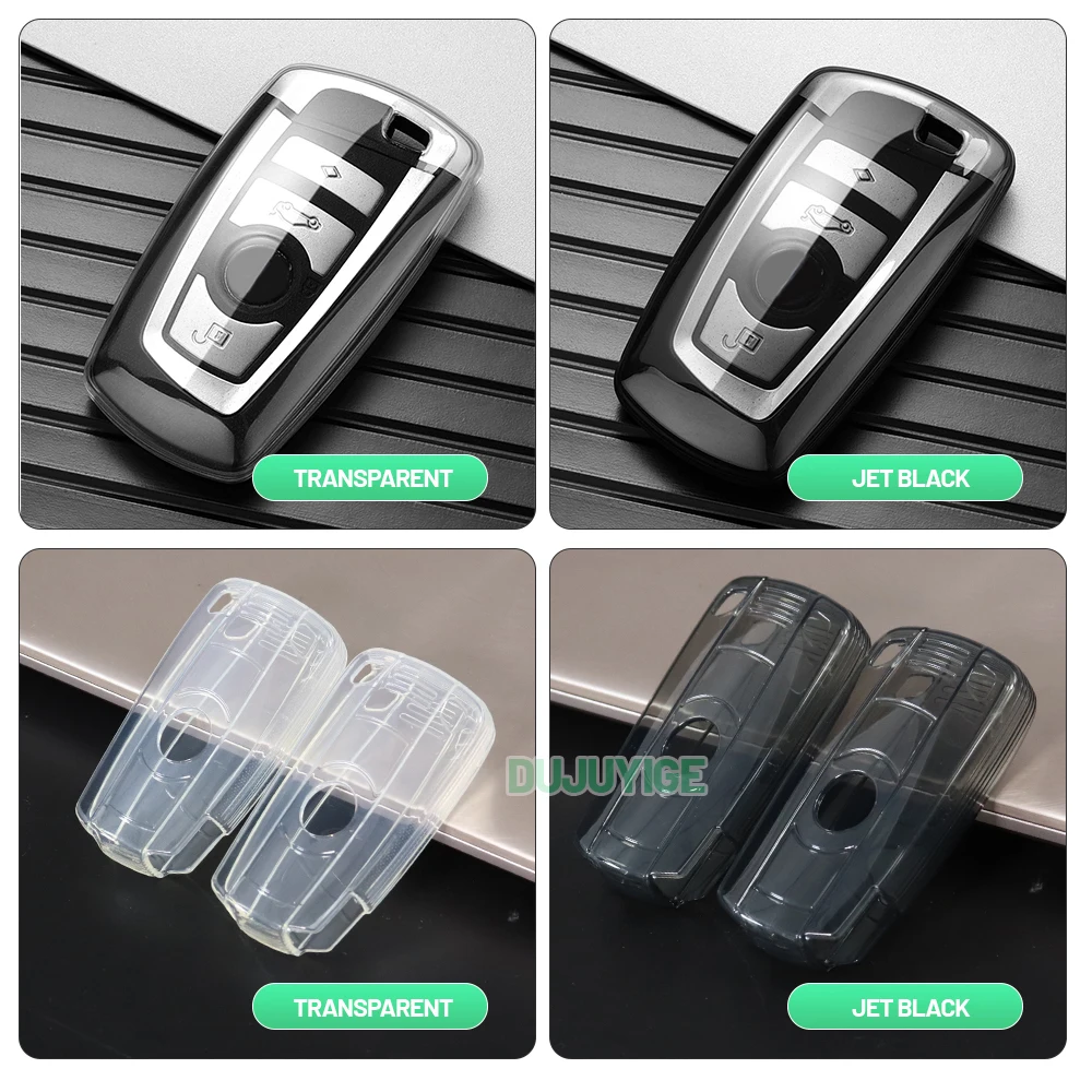 Clear TPU Car Key Case For BMW 3 Series F30 F31 F34 F32 F33 F36 2011-2019 Key Fob Cover Protector Shell Auto Accessories 2015 view 2