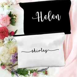 Personalized Makeup Bag with Name Christmas / New Year / Birthday Gift for Her Cosmetic Bag Customized Toiletry Bags Pouch