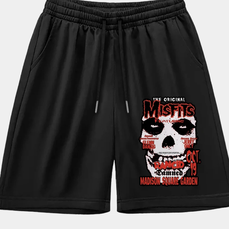 

Мужские шорты с рисунком черепа и Misfits в американском стиле ретро, новая летняя модная мужская и женская уличная одежда в стиле ретро