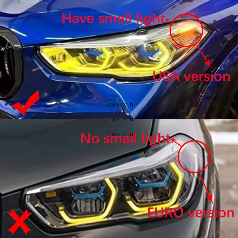 Car Headlight DRL CHIP Multi-color Ballast Light Guide Strip for BMW X5 G05 X6 G06 2019-2023 Angel Eye Module US Version Chip
